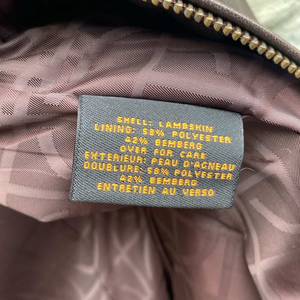 Cole Haan Lambskin Leather Jacket - Picture 6 of 7